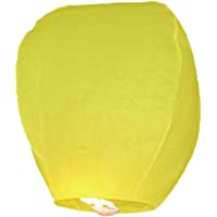 Pack 30 farolillos voladores biodegradables - Sky lanterns (Amarillo) #PaFarolilloElMio